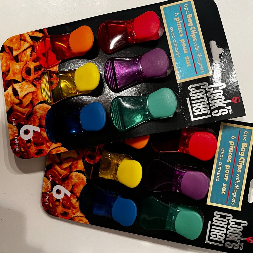 Multi-Colored Chip Clips (2 Packs / 6 Clips Each) (new) - Picture 9 of 9